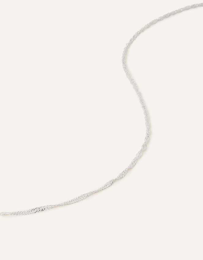 Twist Chain Necklace, Silver (SILVER), large