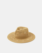 Woven Fedora Hat, , large