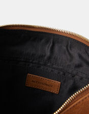 Leather Fringe Scoop Shoulder Bag, , large