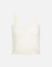 Lounge Knit Vest , Cream (CREAM), large