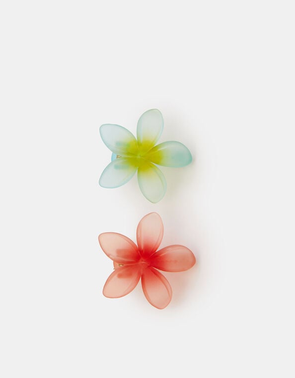 2-Pack Tropical Flower Hair Clips, , large
