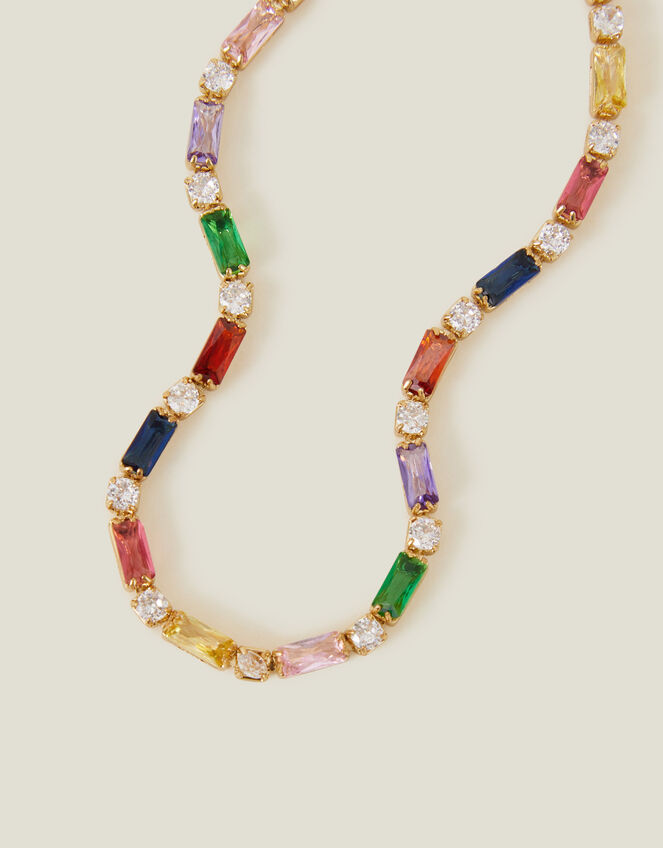 14ct Gold-Plated Chunky Gem Necklace, , large