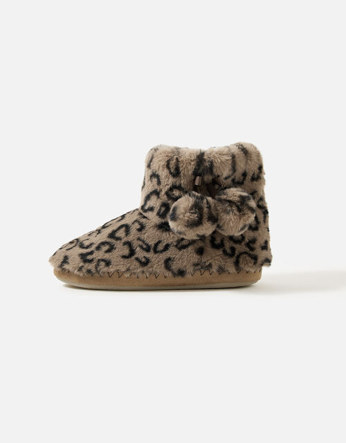 Super-Soft Slipper Boots, Leopard (LEOPARD), large