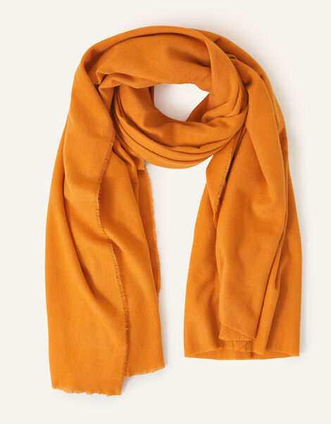 Super-Soft Blanket Scarf, Orange (ORANGE), large