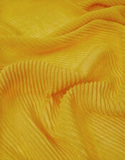 Lightweight Pleated Scarf, Yellow (YELLOW), large