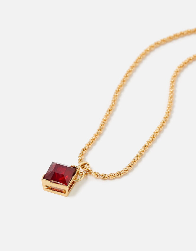Berry Blush Diamond Gem Necklace, , large