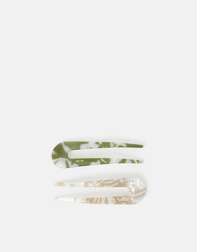 2-Pack Resin French Hair Pins, , large