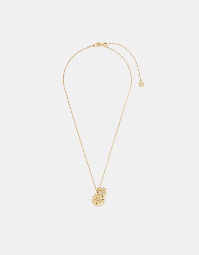 14ct Gold-Plated Zodiac Charm Necklace, Gold (GOLD), large