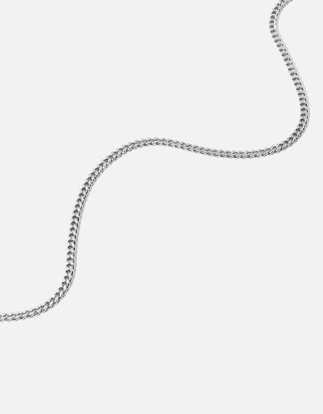 Platinum-Plated Curb Chain Necklace, , large