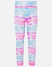 Girls Tie-Dye Active Leggings, Multi (BRIGHTS-MULTI), large
