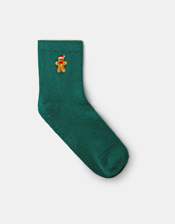 Christmas Gingerbread Shimmer Socks, , large