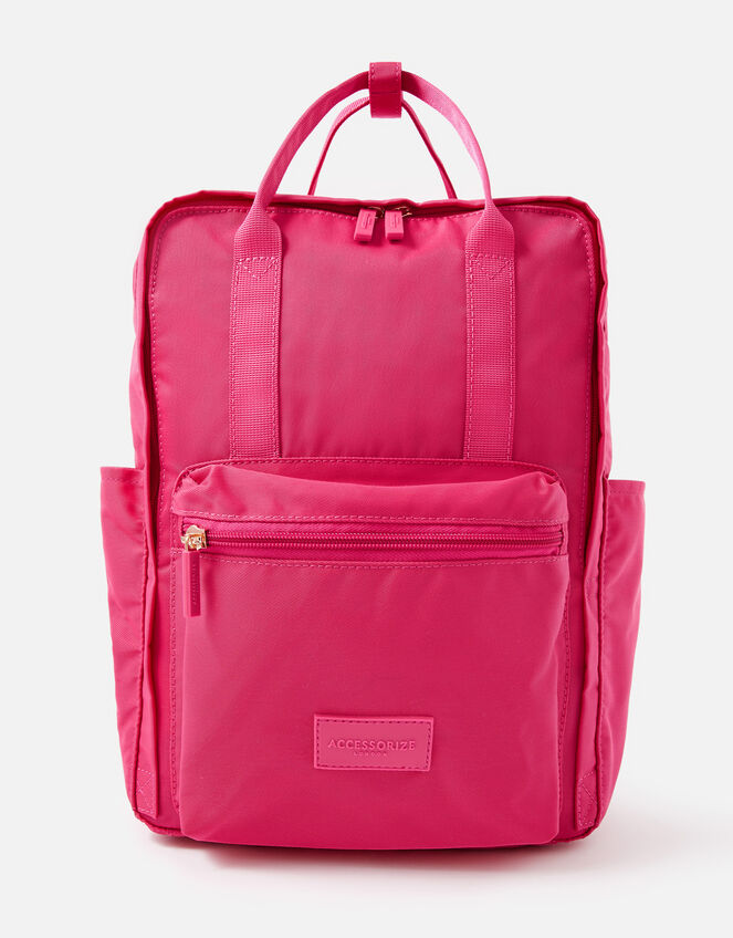 Frida Canvas Backpack , Pink (FUCHSIA), large
