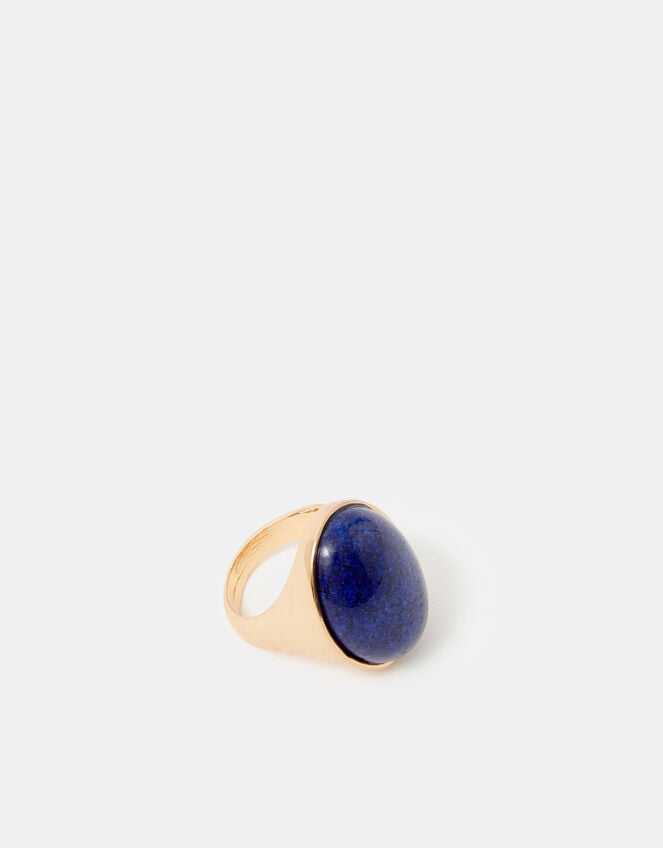 Statement Stone Ring, Blue (BLUE), large