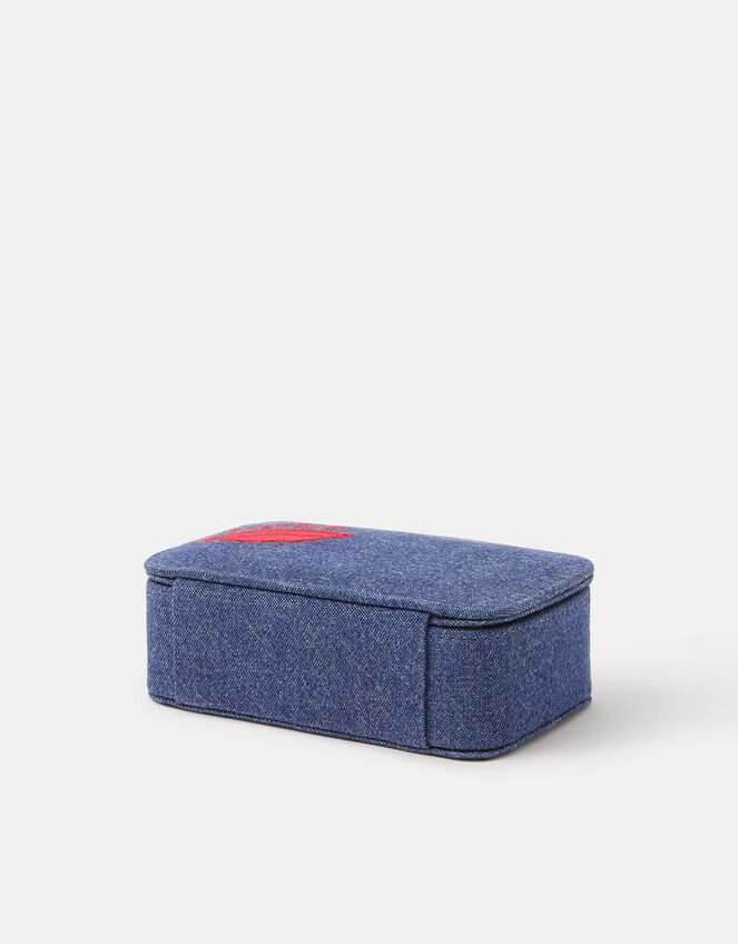 Small Paris Denim Jewellery Box, , large