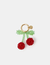 Beaded Cherry Bag Charm, , large