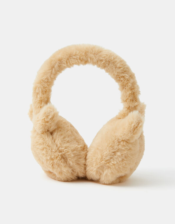 Girls Fluffy Cat Earmuffs, , large