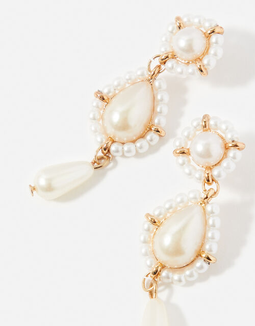Statement Pearl Earrings, , large