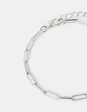 Paperclip Chain Bracelet, Silver (SILVER), large