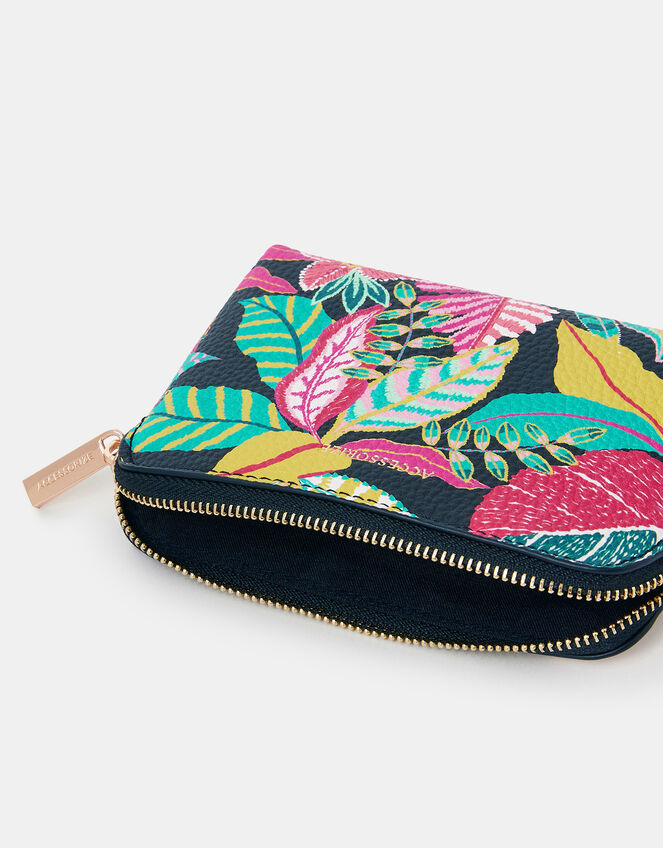 Tropical Print Coin Purse, , large