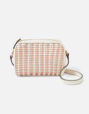 Woven Cross-Body Bag, , large