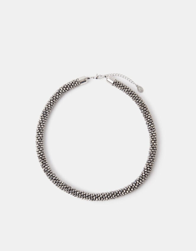 Chunky Bead Collar Necklace, , large