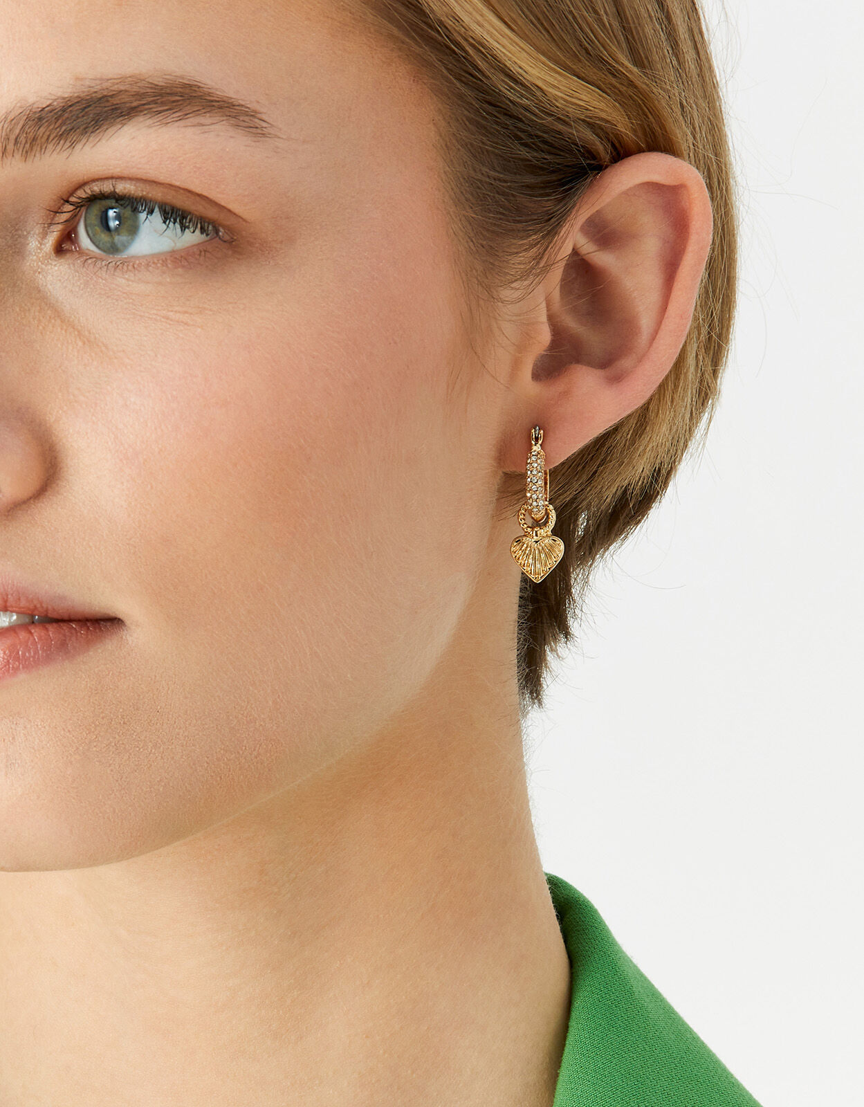 Accessorize Accessorize Gold Colour Hoop Earrings 