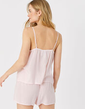 Striped Vest and Shorts PJ Set , Pink (PINK), large