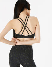 Tonal Leopard Sports Bra, Multi (DARKS-MULTI), large