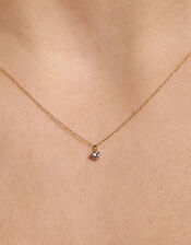 Lab Grown Diamond 0.1ct Pendant Necklace 9ct Gold, , large