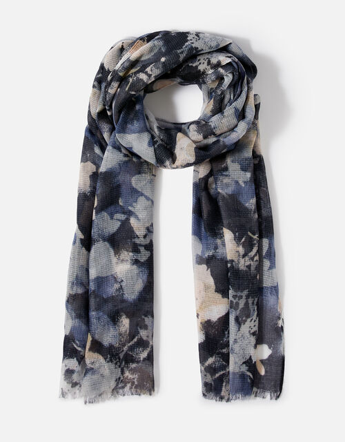 Midnight Meadow Print Scarf, , large