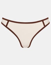 Contrast Bikini Bottoms, Cream (CREAM), large