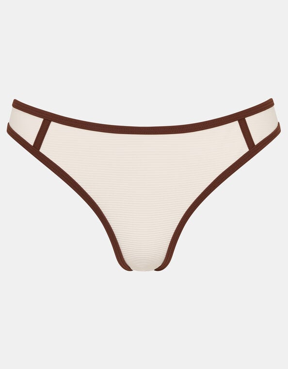 Contrast Bikini Bottoms, Cream (CREAM), large