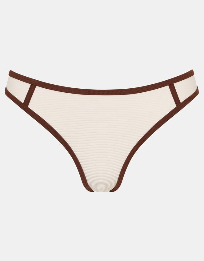 Contrast Bikini Bottoms, Cream (CREAM), large