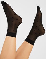 Heart Sheer Socks, , large