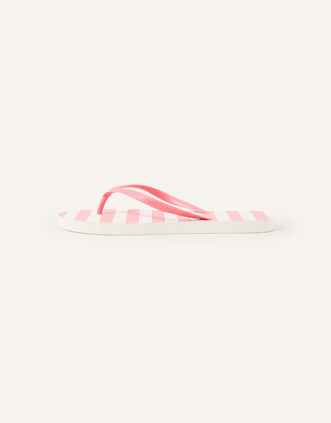 Stripe Flip Flops , Pink (PINK), large