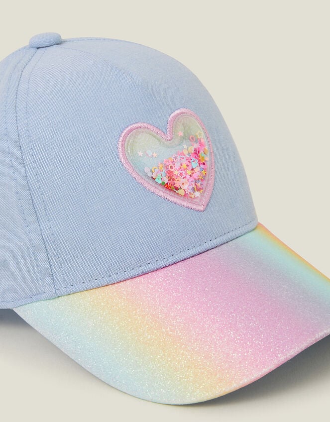Girls Shake Glitter Cap, Multi (PASTEL MULTI), large