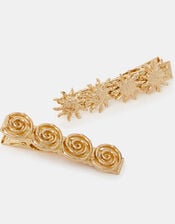 2-Pack Soleil Metal Hair Clips, , large