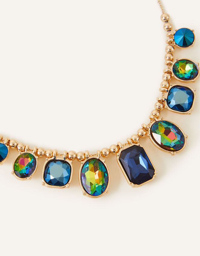Mixed Shape Gem Necklace, , large