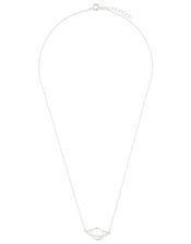 Sterling Silver Sparkle Planet Necklace, , large