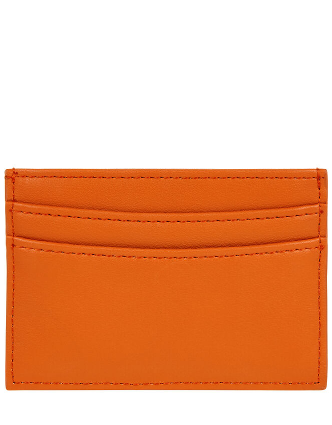 Embroidered Rainbow Cardholder, Orange (CORAL), large