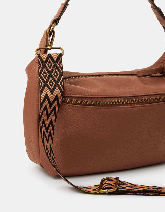 Multi Strap Crossbody Bag, Tan (TAN), large