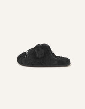 Cat Mule Slippers, Black (BLACK), large