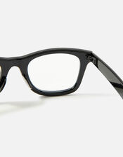 Faith Flat Top Blue light Glasses, Black (BLACK), large