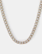 Stainless Steel Tennis Necklace, , large