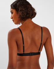 Lace Trim Bralette, Black (BLACK), large
