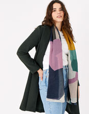 Kita Geo Print Scarf in Recycled Polyester, , large