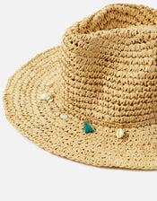 Stetson Seashell Straw Hat, Natural (NATURAL), large