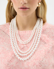Layered Pearl Necklace, , large