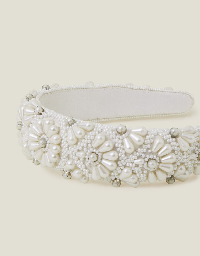 Pearl Scallop Headband, , large