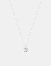 Sterling Silver Zodiac Pendant Necklace, Silver (ST SILVER), large